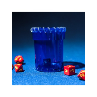AGE OF PLASTIC BLUE DICE CUP (PVC)