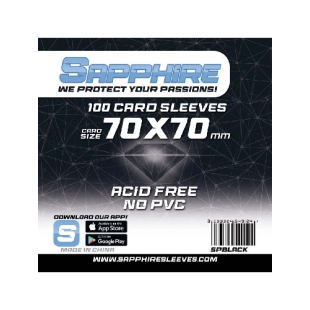 DECK PROTECTORS SAPPHIRE BLACK (70 X 70)