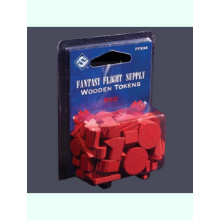 WOODEN TOKENS: RED