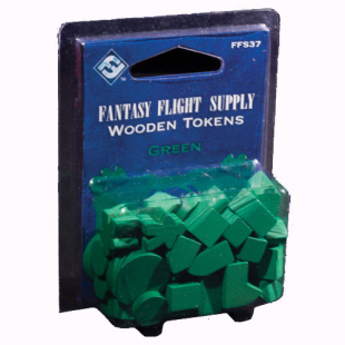 WOODEN TOKENS: GREEN